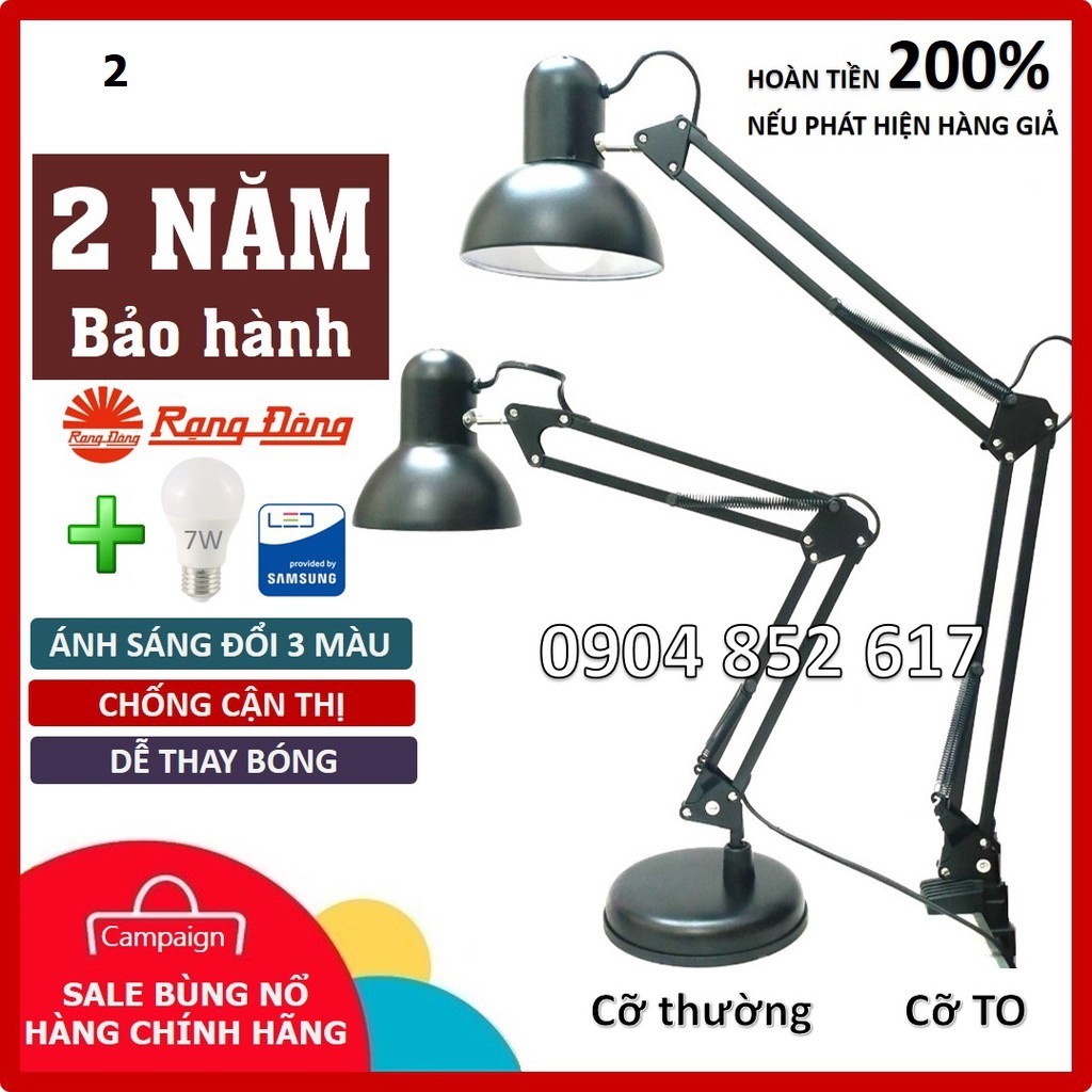 Đèn Kẹp Bàn Học, Đọc Sách, Làm Việc PIXAR. Kẹp Bàn Chắc Chắn. Bóng LED Chống Cận Bảo Vệ Mắt