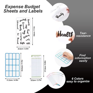 Notebook Binder Budget Planner,with Binder Pockets,(Black)