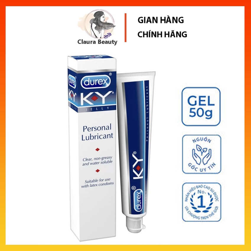 [ CHÍNH HÃNG ] - Gel bôi trơn gốc nước KY, siêu an toàn, hiệu quả, nhập khẩu -  tuýt (42/82 ) gram Claura