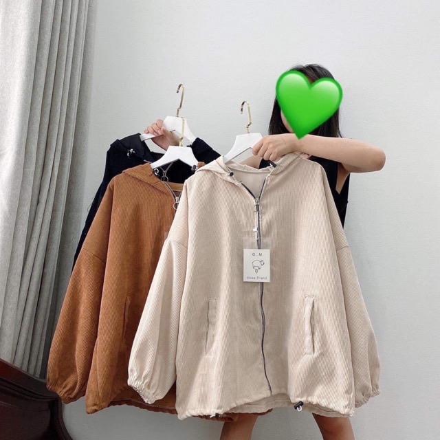 Áo khoác Kaki Nhung Gân Basic form rộng cực đẹp ( ảnh thật ) - Shyvana Store | BigBuy360 - bigbuy360.vn