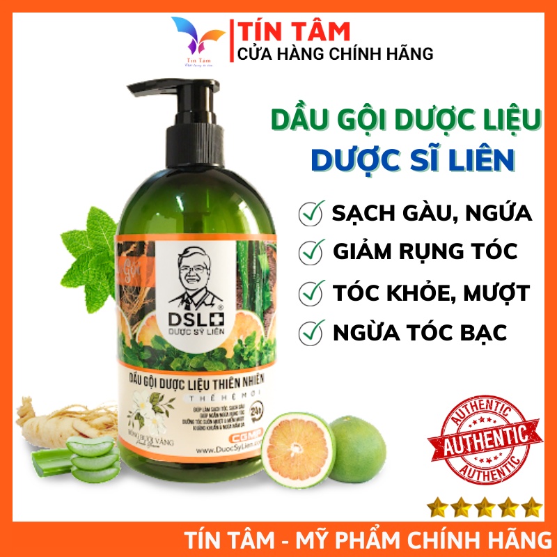 (Dược Sỹ Liên) Dầu Gội Dược Liệu Thiên Nhiên DSL, Giảm Rụng Tóc, Sạch Gàu Ngứa