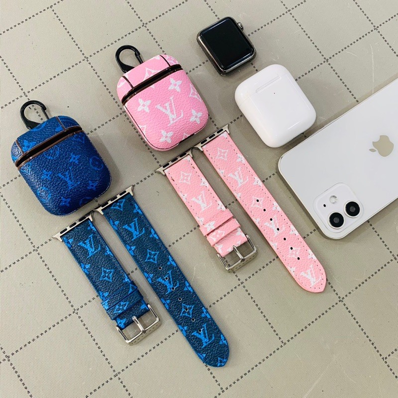 dây da applewatch và bao da airpods cực kỳ xinh xắn