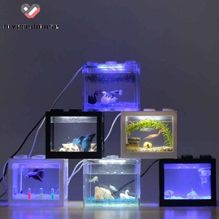 Bể cá mini có đèn LED