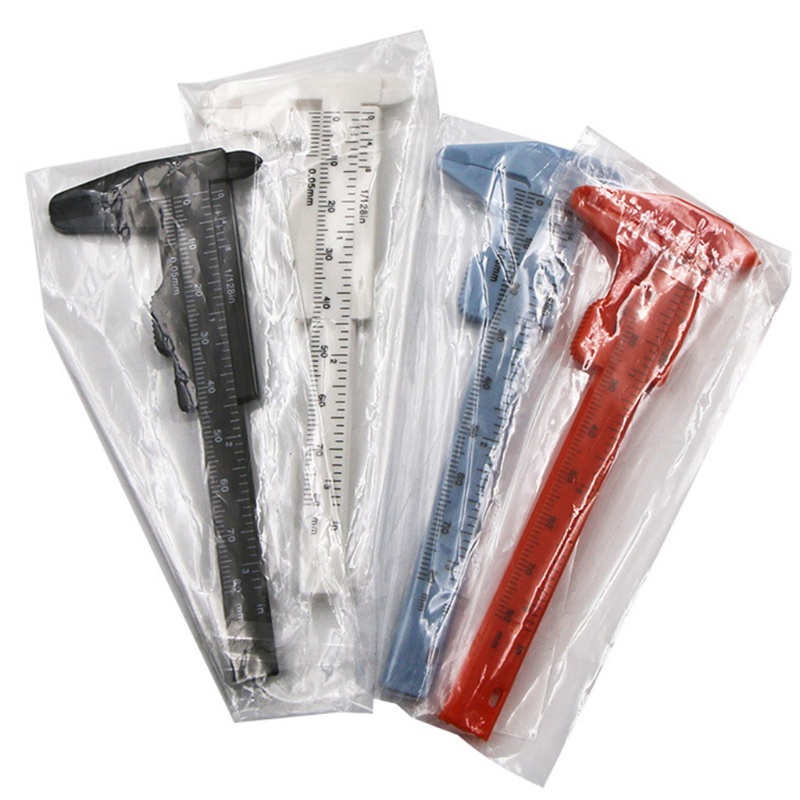Set 4 Thước Cặp 80Mm Bằng Nhựa Chuyên Dụng Cho Đo Lường