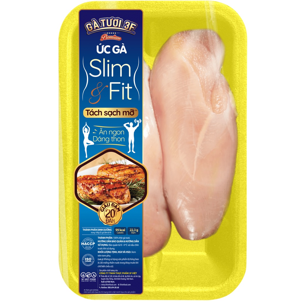 3F Ức gà Slim & Fit 500g [MEATDeli HCM]