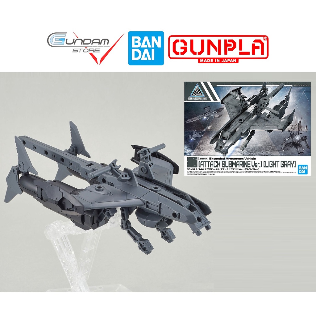 Mô Hình Attack Submarine Light Gray 30MM 1/144 Bandai Đồ Chơi Lắp Ráp Anime Nhật