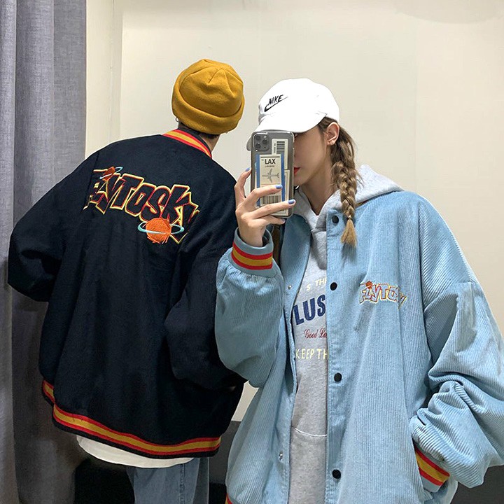 ÁO KHOÁC KAKI NHUNG GÂN FLYTOSKY (M2640 - Ảnh Thật) | BigBuy360 - bigbuy360.vn