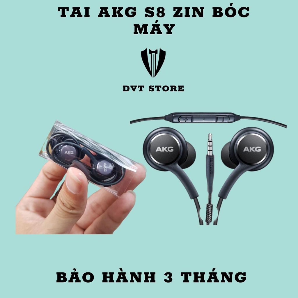 TAI AKG S8 ZIN BÓC MÁY - 2 MÀU ĐỎ ĐEN