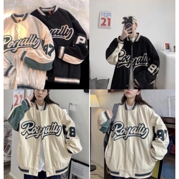 Áo Khoác Bomber Kaki 2 Lớp  From Rộng dày dặn 2 Màu Đen/Be phong cách Ulzzang