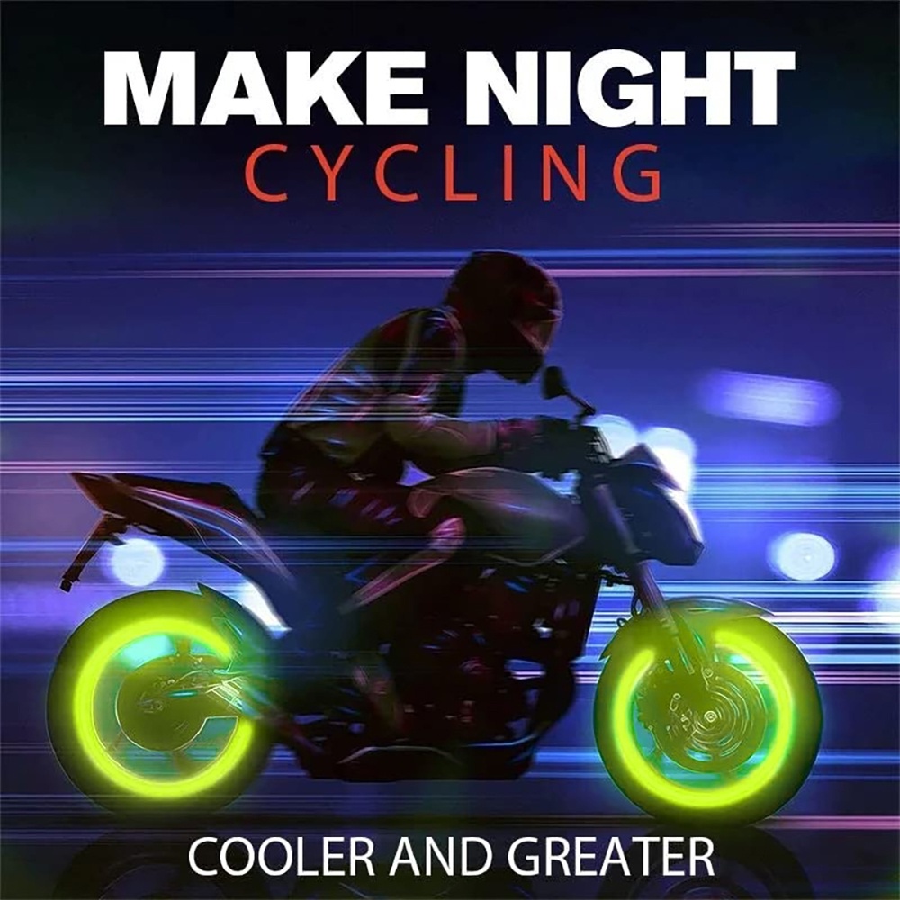 Set 1 / 4 Nắp Van Lốp Xe Hơi / Xe Máy Chống Bụi Màu Vàng Lá Dạ Quang Thông Dụng