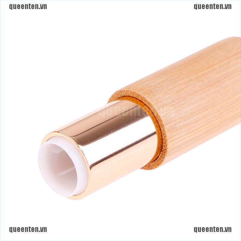 4G Bamboo Lipstick Tube Top Grade Lip Balm Sub Package DIY Empty Lip Container QUVN