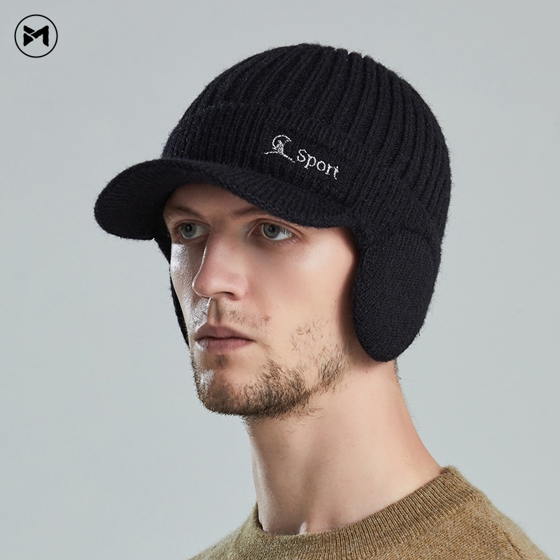 Mũ Len Che Tai Giữ Ấm Cho Nam