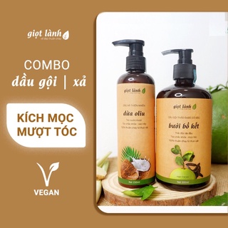 Dầu gội thảo dược & dầu xả thiên nhiên - kích mọc tóc, tóc suôn mượt, hết chẻ ngọn
