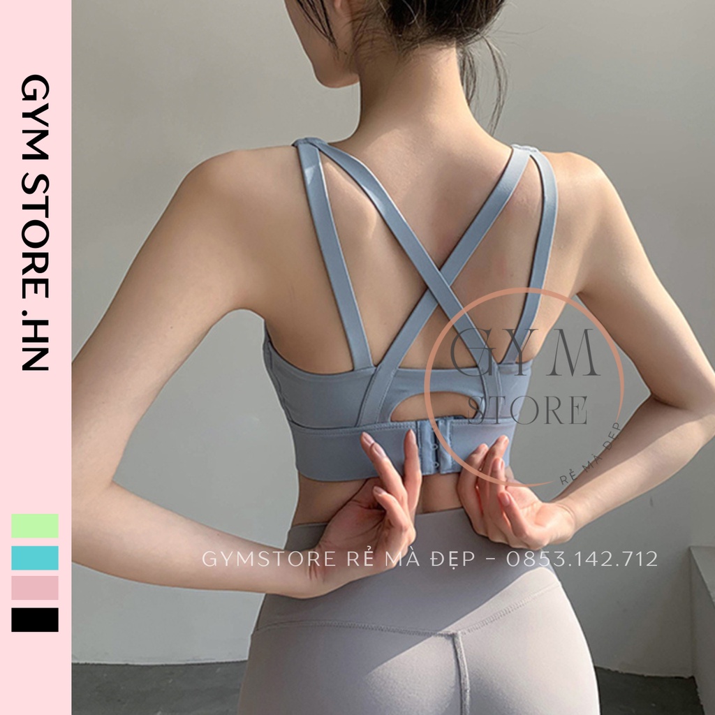 Áo Bra Tập Gym Yoga ❤️RẺ ĐẸP❤️ Cài Lưng Có Mút Nâng Ngực Thun Co Giãn Thoải Mái Thể Thao Nữ 𝐆𝐘𝐌𝐒𝐓𝐎𝐑𝐄 769