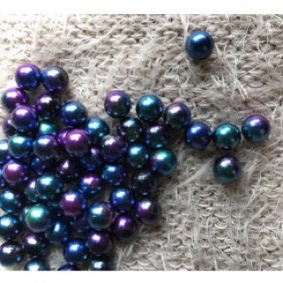 [ Nguyên liệu scrunchies ] Hạt Trân châu đổi màu làm scrunchies