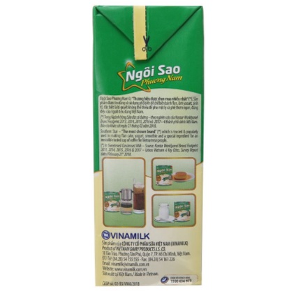 Sữa đặc Ngôi sao Phương Nam Xanh lá HỘP GIẤY 1284G