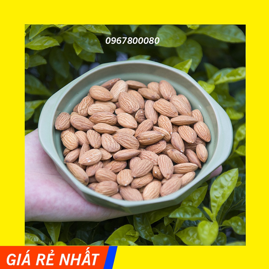 500gr Hạt hạnh nhân Mỹ Blue diamond tách vỏ sấy chín nguyên vị [hat dinh duong]