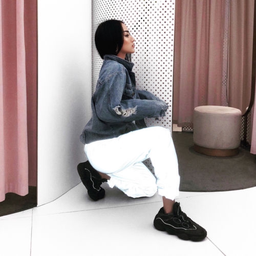 Quần phát sáng lưng thun bo ống cá tính thời trang cho nữ