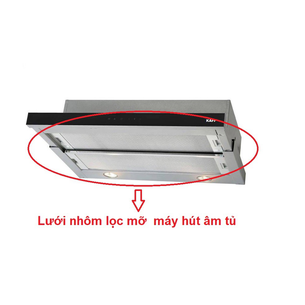 Lưới lọc mỡ 204 * 598 mm máy hút mùi, tấm lọc máy hút mùi