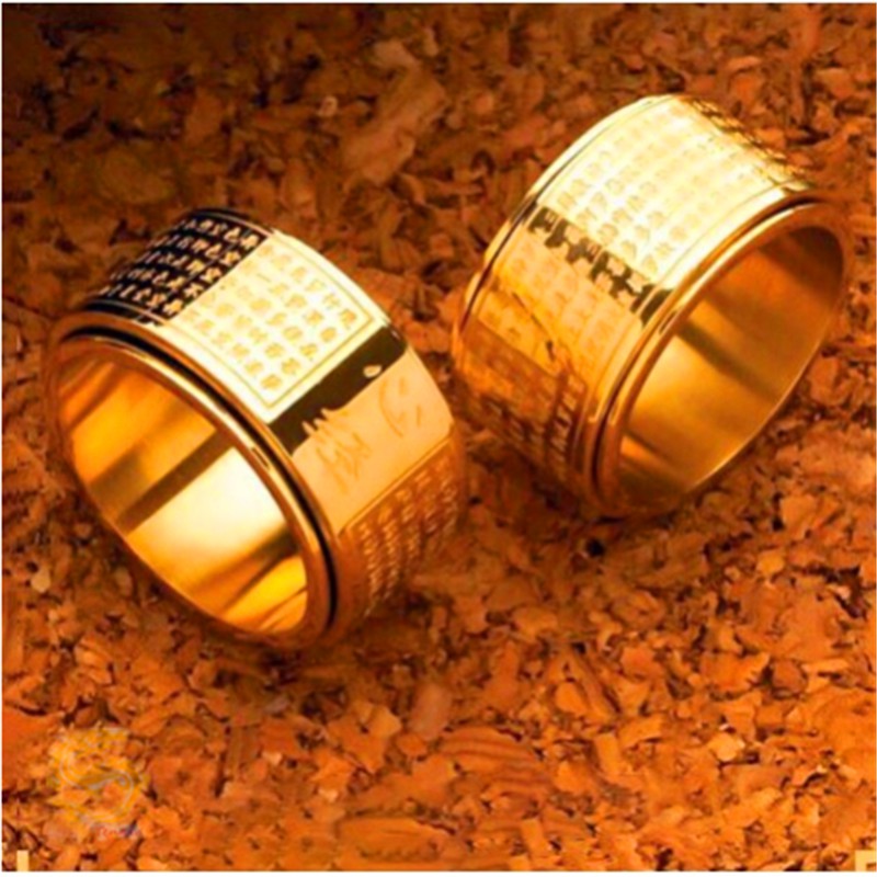 Nhẫn bát nhã tâm kinh xoay được 360 độ