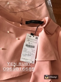 Sơ mi đính ngọc trai zr dư xịn check code