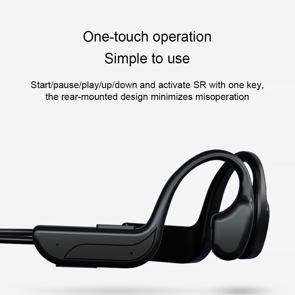 Tai nghe dẫn truyền xương cho Samsung Xiaomi Tai nghe cuộc gọi độ nét cao Tai nghe thể thao Tai nghe không dây G10 Tai nghe dẫn xương tương thích Bluetooth 5.0 Tiếng ồn lululife8w