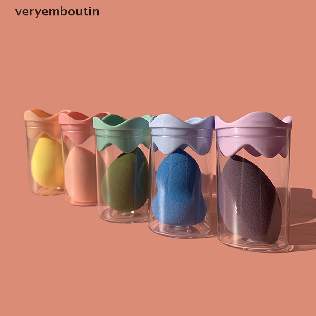 [Hàng mới về] Hộp đựng bông phấn trang điểm nền tiện dụng