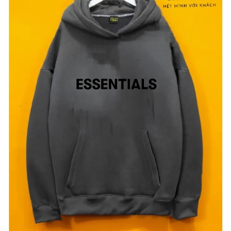 Áo Hoodie Nỉ Bông Có Mũ Form Rộng ESSENTIALS Nhiều Màu Unisex