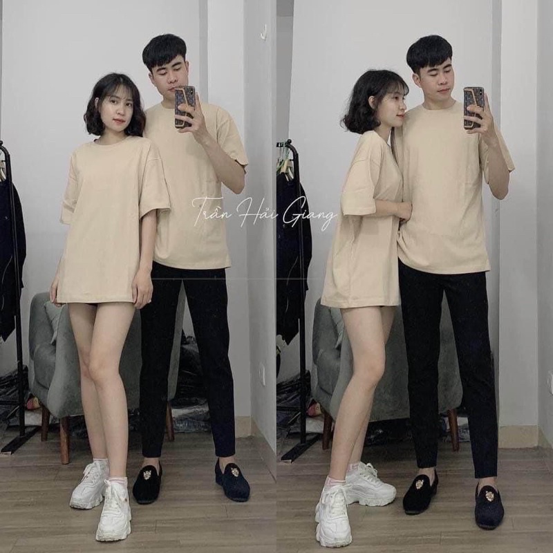 Áo Thun Trơn Tay Lỡ Dáng Rộng Unisex Nam Nữ Unisex- Áo phông Đôi Trơn Ulzzang