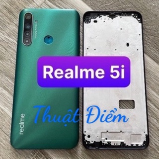 bộ xương vỏ Realme 5i ,kèm khay sim,phím, kính camera