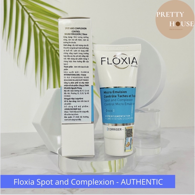 Kem giảm nám, tàn nhang sáng da Floxia Spot and Complexion Control Micro Emulsion