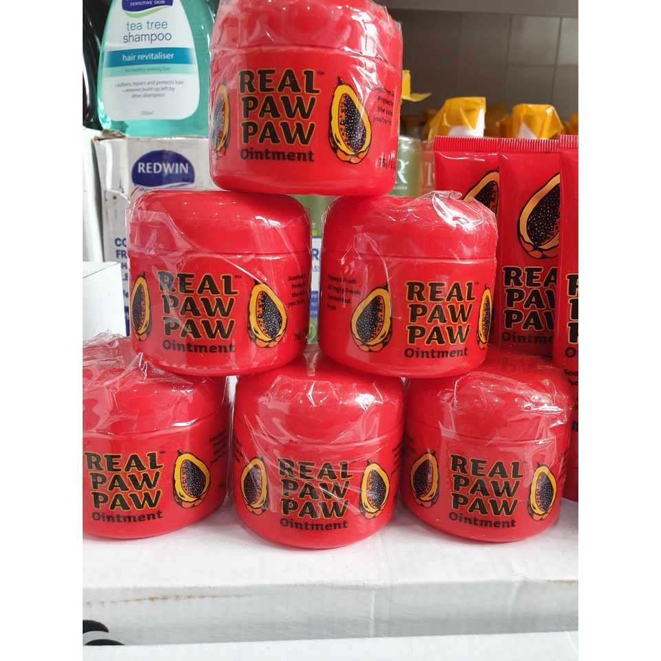 Kem bôi đa năng Real Paw paw Ointment loại bỏ mụn nhọt phát ban hăm tã nứt đầu ti viêm da khô da chàm da muỗi đốt - Úc