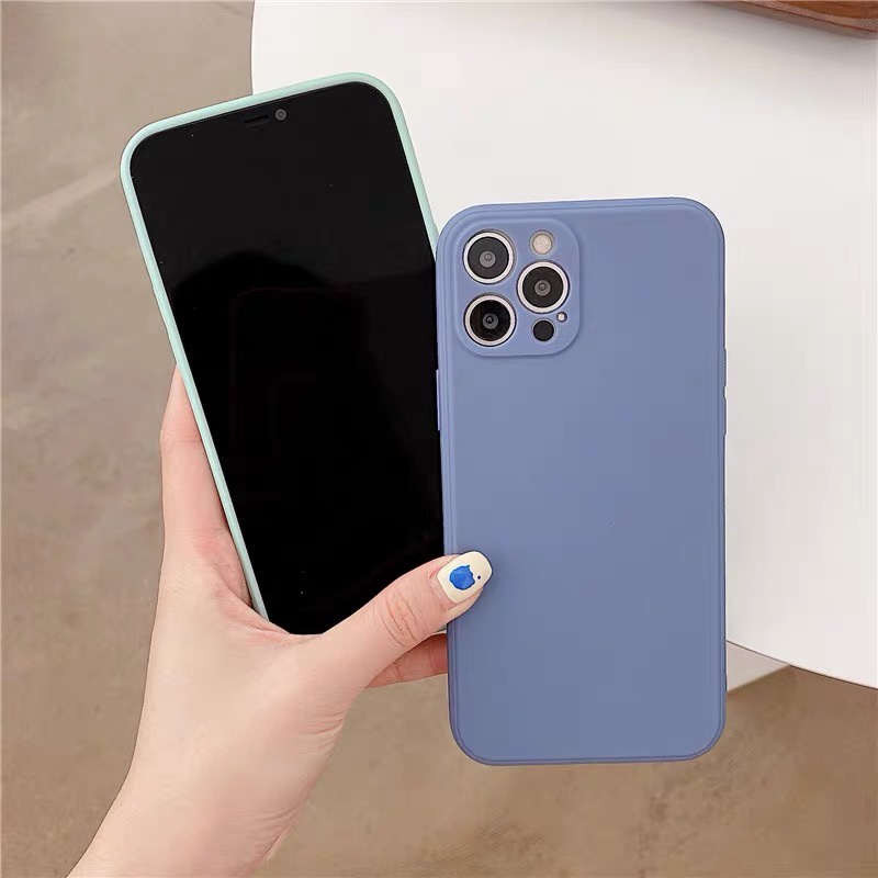 🌸 𝐂𝐨́ 𝐬𝐚̆̃𝐧 𝐜𝐡𝐨 𝐢𝐏𝐡𝐨𝐧𝐞 𝟏𝟑🌸 Ốp chống bẩn full 4 cạnh vuông cho iphone - Ốp dập logo chống bẩn, full hộp