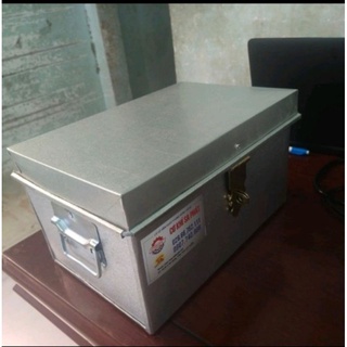Thùng tôn đựng đồ dùng gia đình, kích thước 35x30x25cm, thùng nhỏ đựng đồ tặng kèm ổ khóa