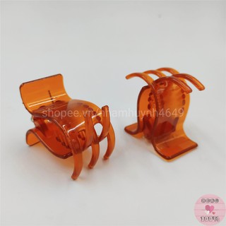 Lẻ 1 chiếc kẹp gắp tóc càng cua 5 răng trong cam bóng chất lượng - Hình thật 100%