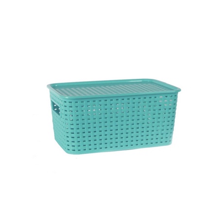 [Kho sỉ]  Giỏ đựng đồ có nắp đậy hàn quốc (nhiều kích thước) màu sắc random