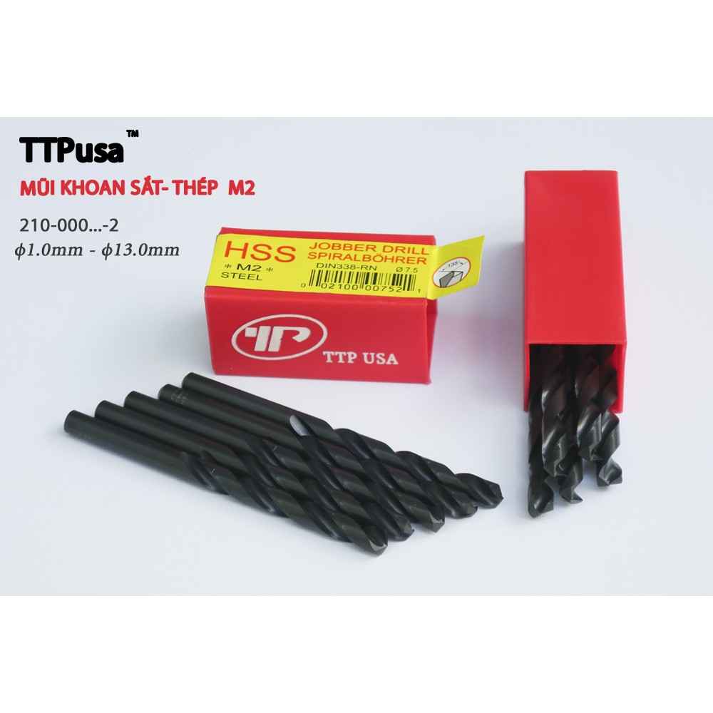 Mũi Khoan Sắt Thép Gió HSS M2 TTPusa