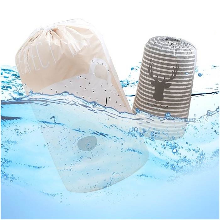 TÚI CHĂN TO Đựng Quần Áo, Chăn Ga, Đồ Chơi Vải Chống Thấm Size Siêu To Có Dây Rút Tiện Lợi