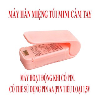 Máy hàn kín miệng túi nylon mini dễ dàng mang theo