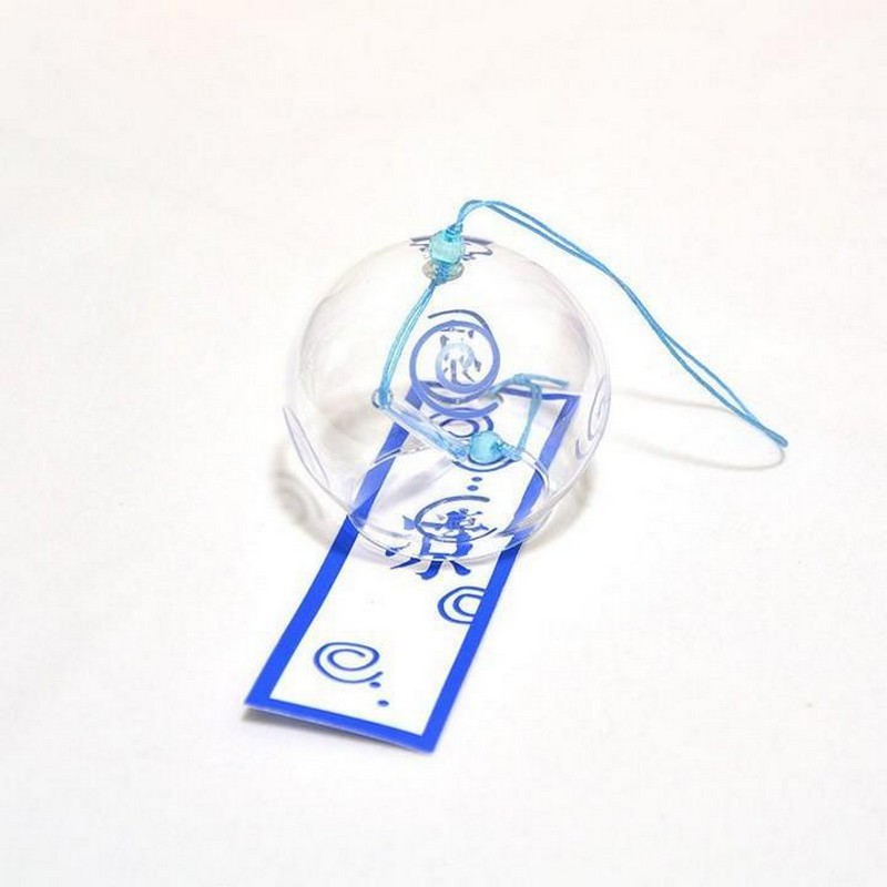 Chuông gió thủy tinh Furin mẫu CHIM XANH pha lê quà tặng Nhật Bản trang trí bàn học trang trí nhà cửa đẹp