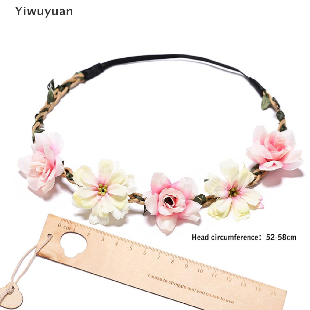 &lt; Yiwuyuan &gt; Vòng Hoa Đội Đầu Phụ Kiện Hoa Vương Miện Đi Biển Đám Cưới Phụ Kiện Mới Cho Bé Gái