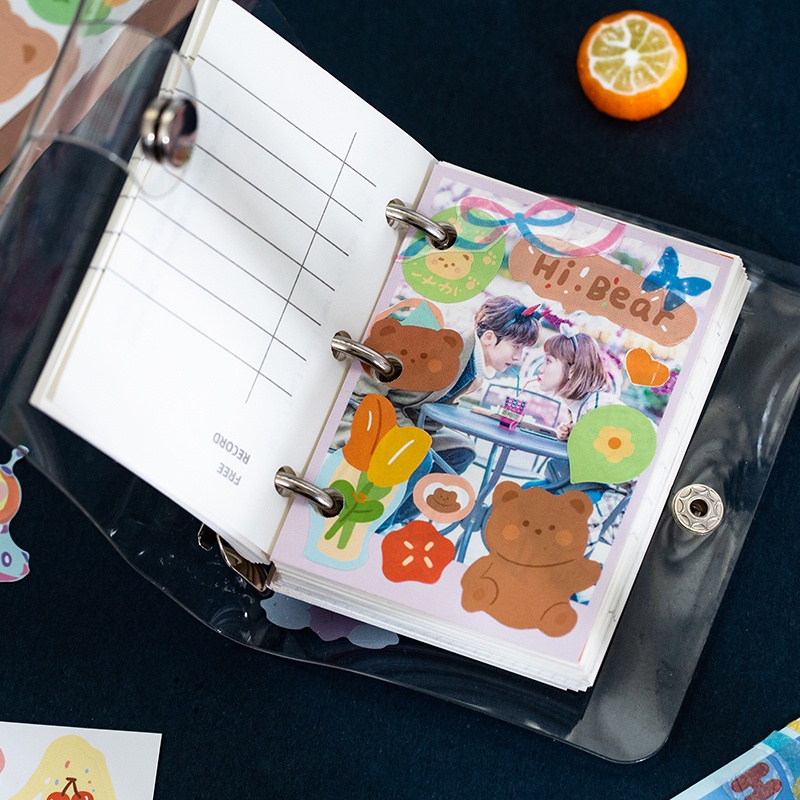 Set 2 Tấm Sticker Dán Trang Trí Hình Động Vật Hoạt Hình Đáng Yêu