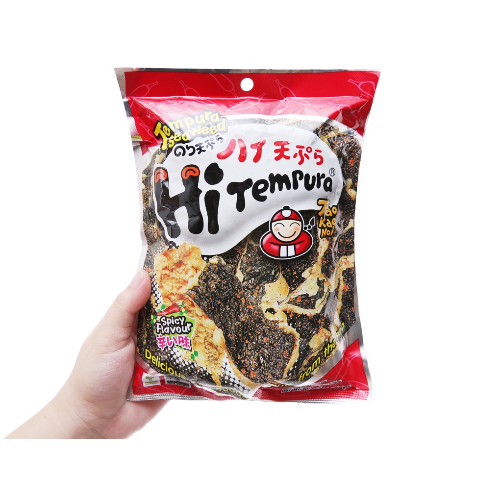 Snack rong biển vị cay Tao Kae Noi Tempura gói 25g