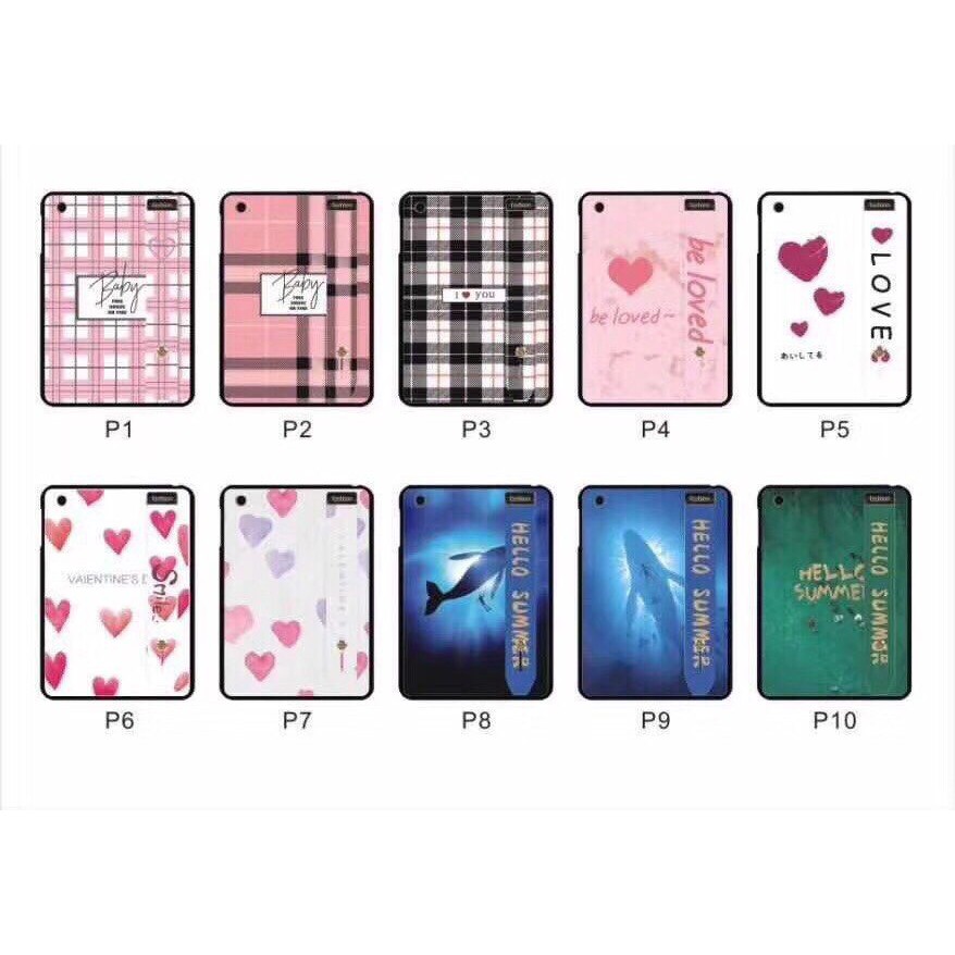 Ốp iPad OL0115 trái tim siêu cute in sần 4D theo yêu cầu tất cả các dòng máy