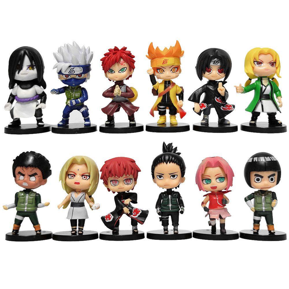 Set 12 Mô Hình Nhân Vật Phim Hoạt Hình Naruto