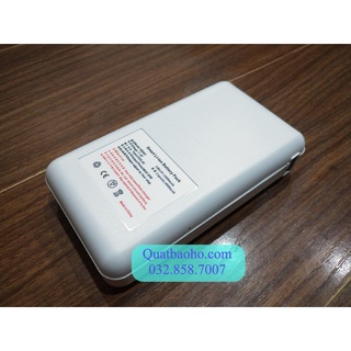 Pin quạ bảo hộ - pin quạt áo điều hòa - pin8k-trắng