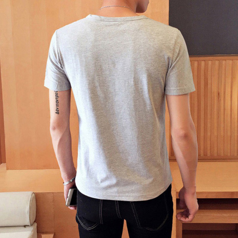 Áo thun ngắn tay thêu chữ cho nam | BigBuy360 - bigbuy360.vn