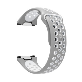 Dây đeo silicon 2 màu cho đồng hồ thông minh Fitbit Ionic