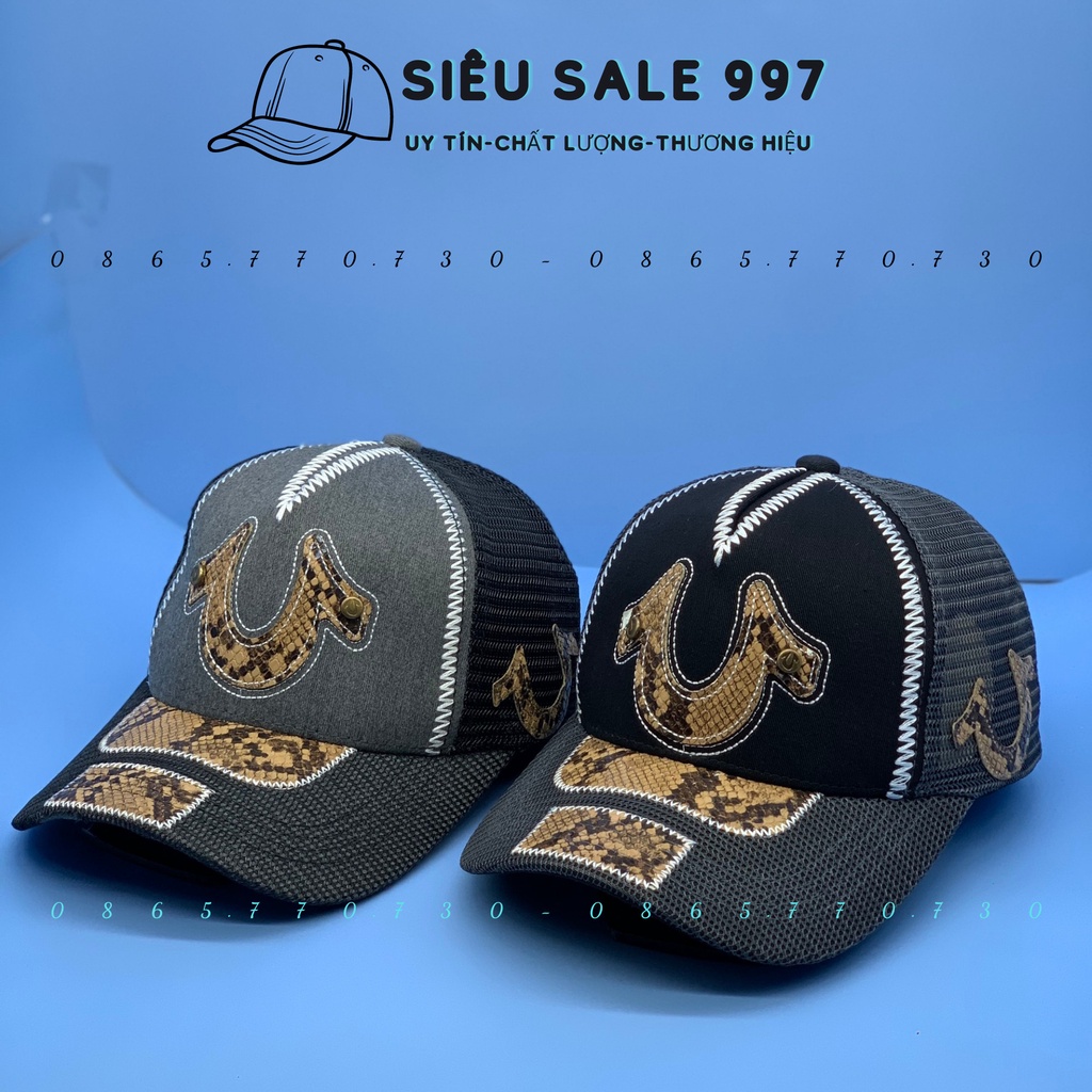 MŨ KẾT LƯỚI ÔNG ĐỊA PHỐI DA RẮN CAO CẤP 2 MÀU SIÊU NGẦU HÀNG XỊN