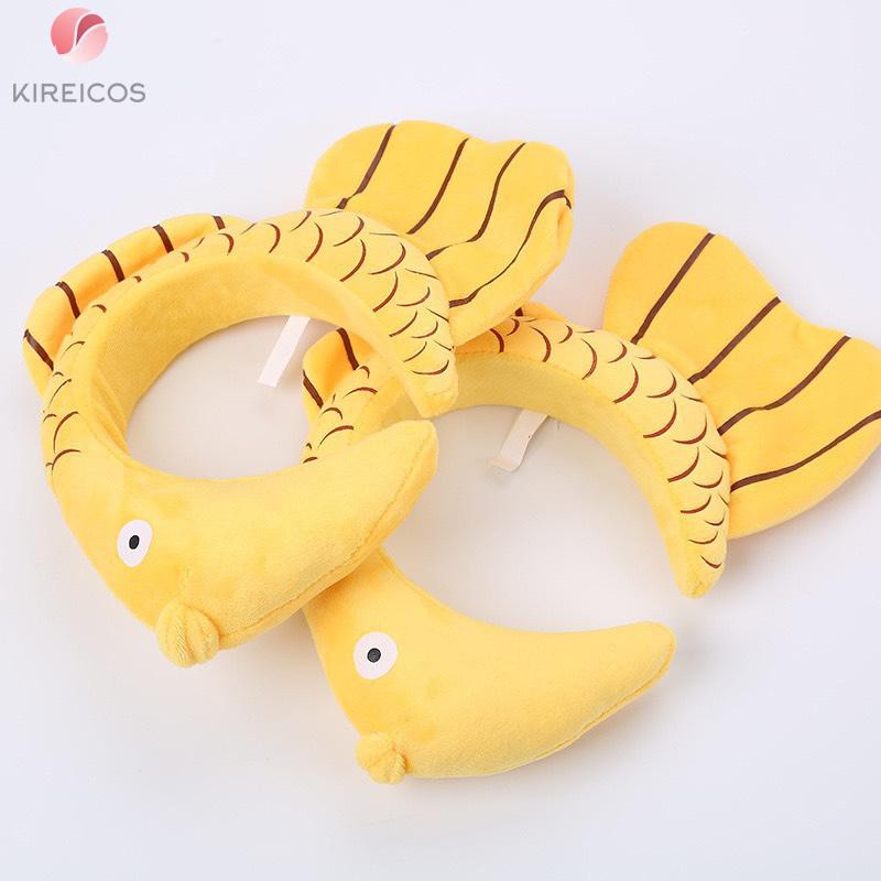 Cài tóc rửa mặt trang điểm cá chép vàng 4D dễ thương